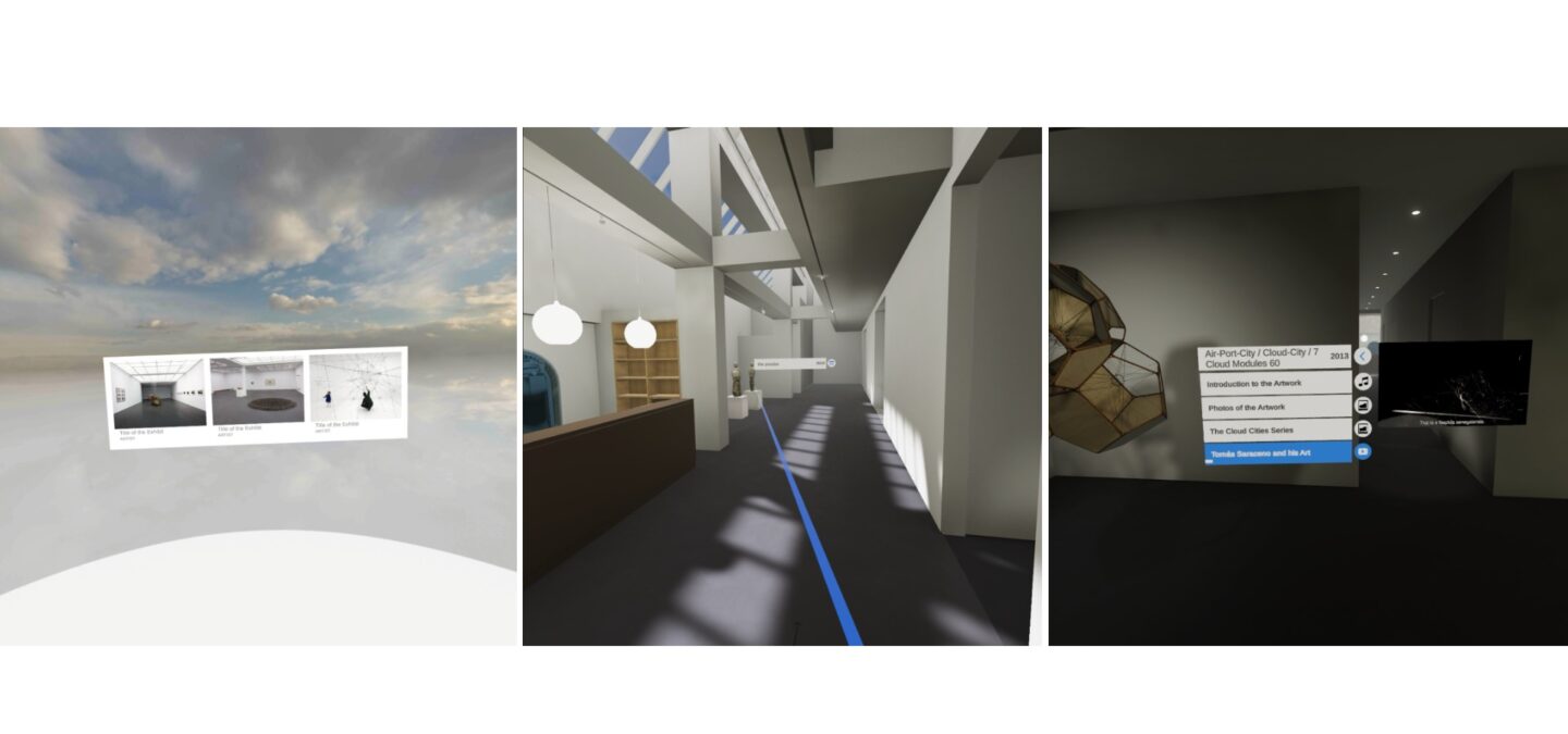 Virtual guided gallery visits