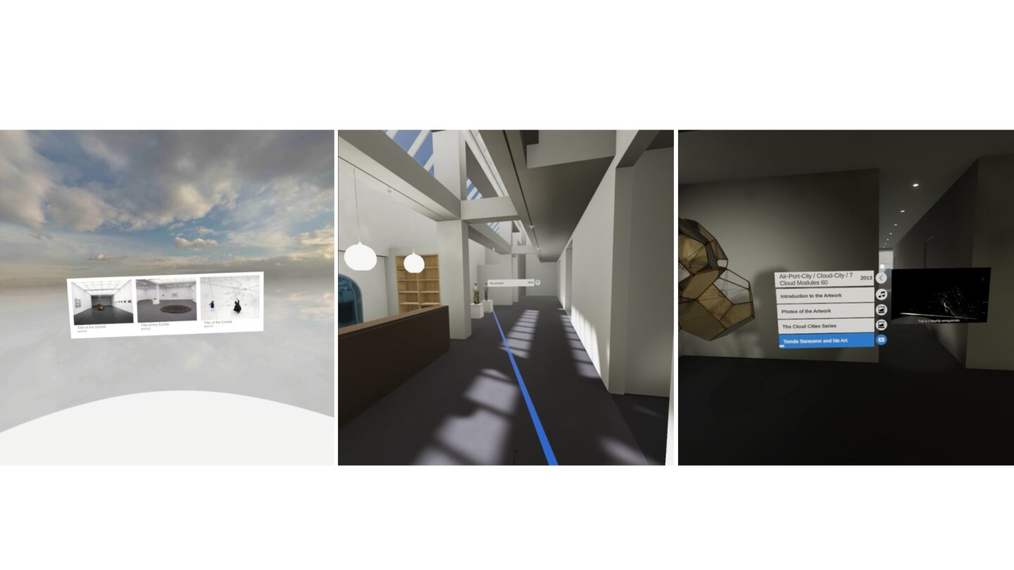 Virtual guided gallery visits