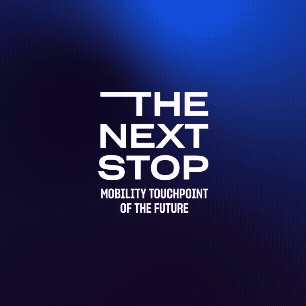 The Next Stop Logo The Next Stop Logo in Motion